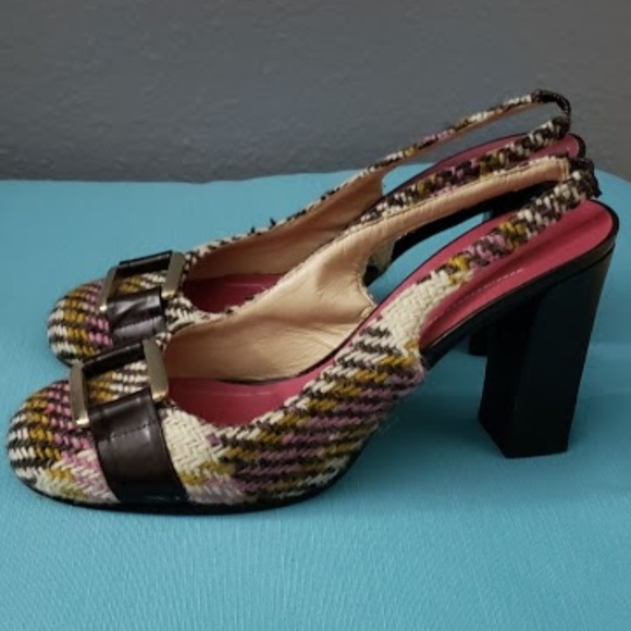 kate spade Shoes - Kate Spade Tweed Mule Slingbacks Size 8